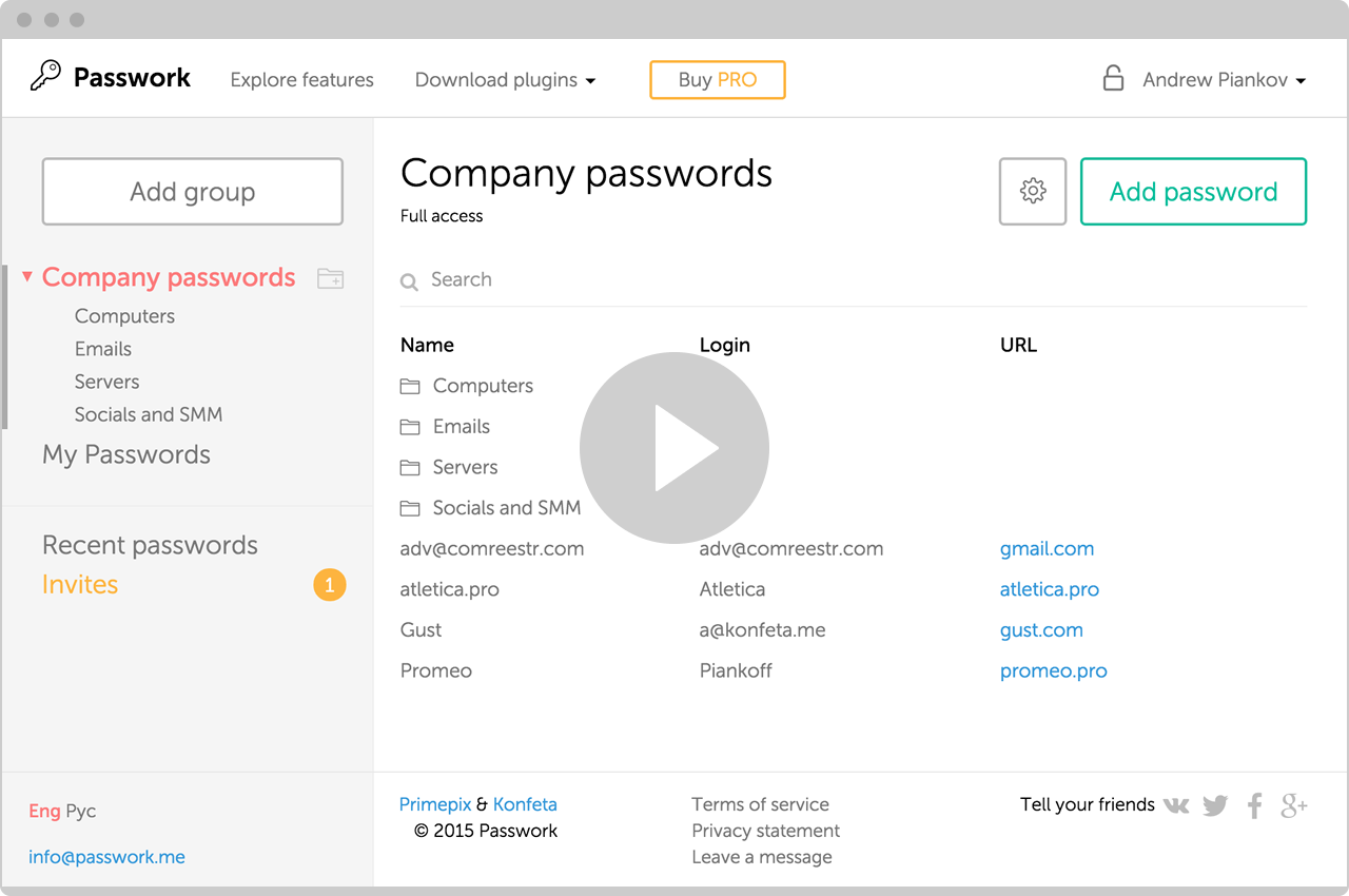 Team Password Manager For Company